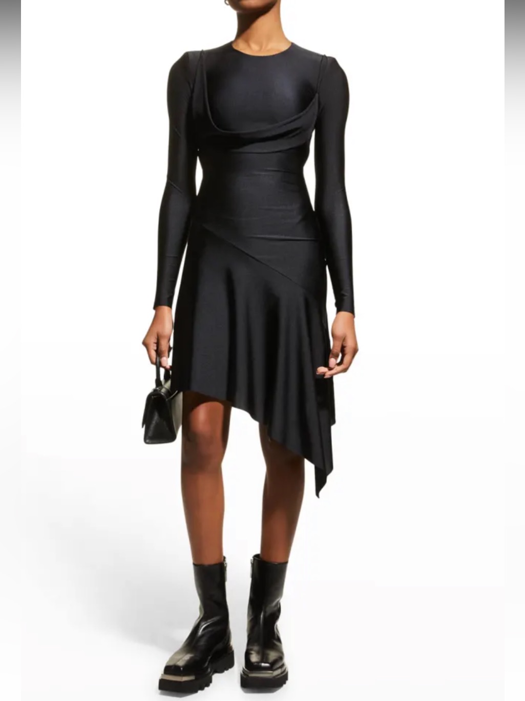 Philosophy Di Lorenzo Serafini Black Asymmetric Double Layered Sz 0 $1450